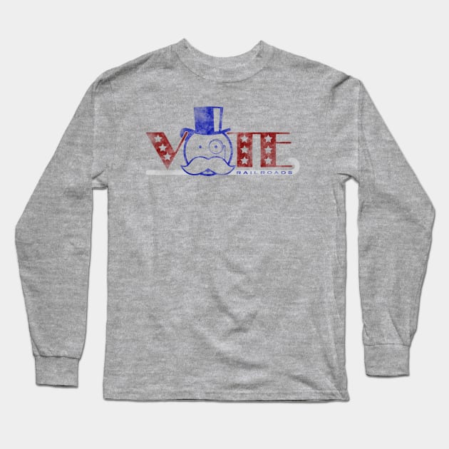 Vote Railroads Long Sleeve T-Shirt by BeanePod